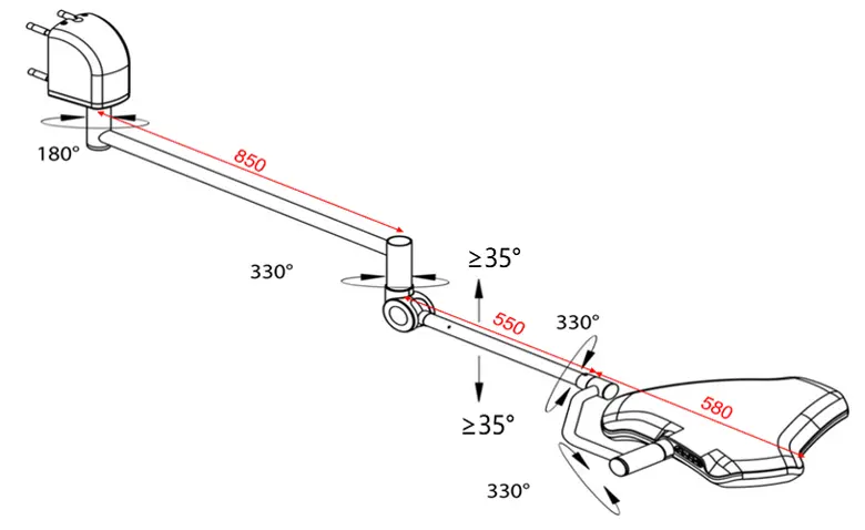 Mindray VeLED S3W, wall-mount5.webp