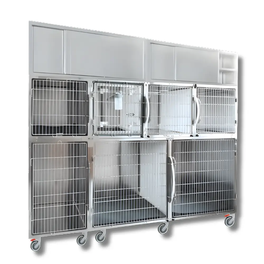 Lory GA045 Käfigkombination mit 7 Boxen fahrbar und Aufbau