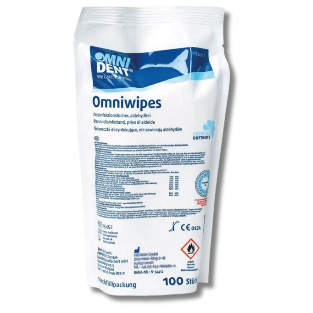 K. Omniwipes Desinfektionstücher Nachfüll Beutel 100 Stk