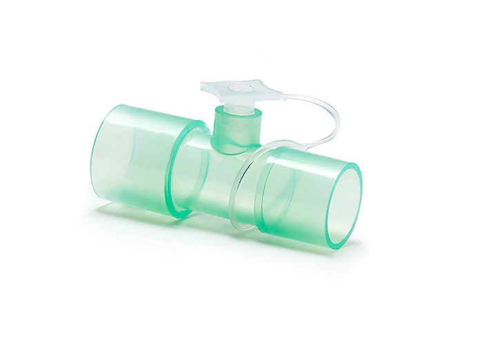 Adapter für Anästhesiegasabsorber inkl. 1 m Silikonschlauch zur Verbindung mit Patientenmonitor