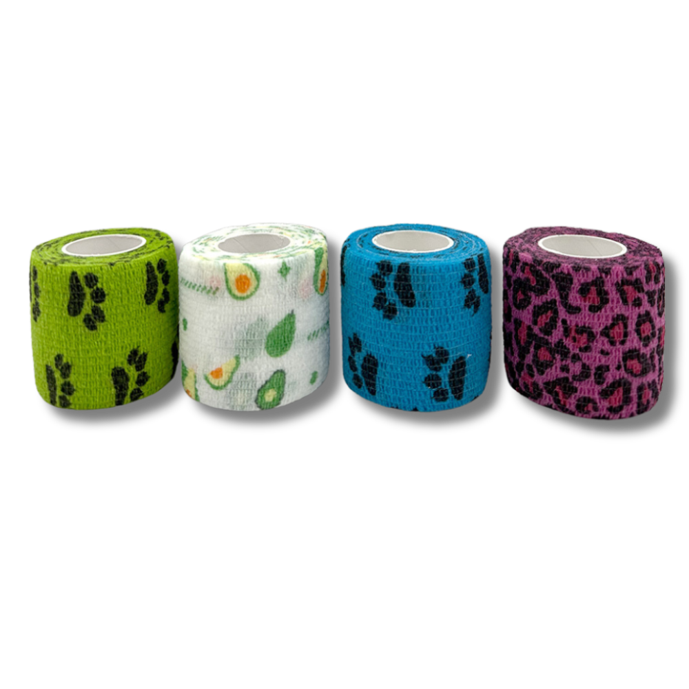 Elastische Kohäsivbandage, 5 cm (4,5m), 24 Stk, sortiert