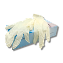 Einmalhandschuhe Latex, 100 Stk, weiß Gr. S