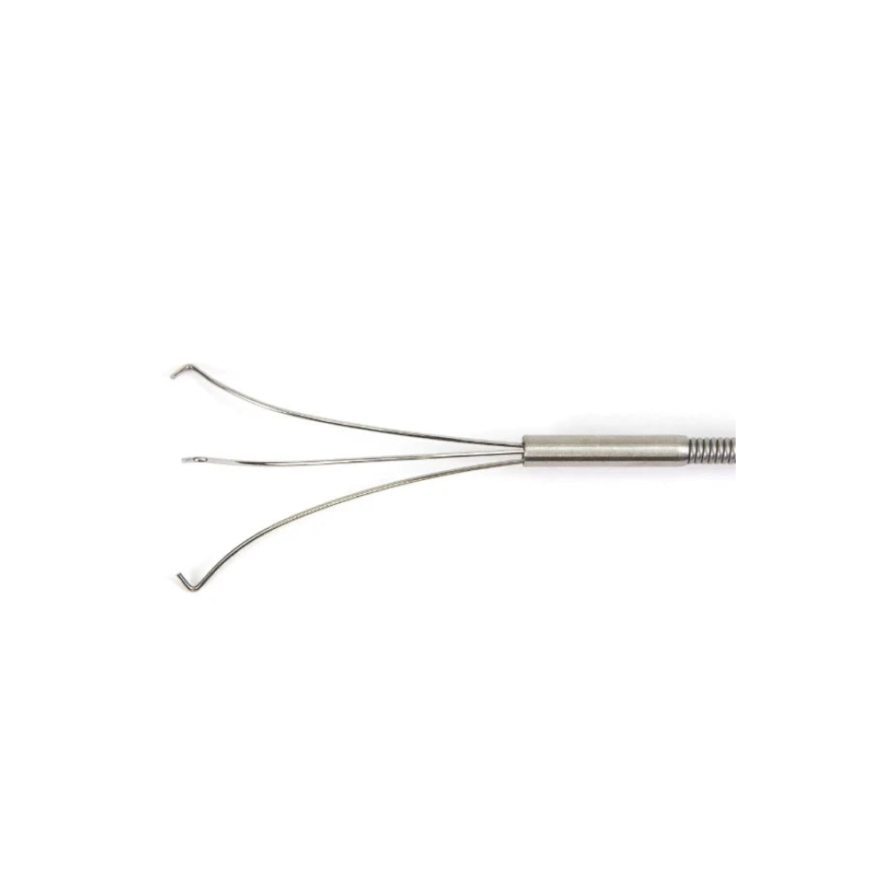 Aohua Greifzange, Ø 2,3mm, 2300 Arbeitslänge, 3-Zinken-Greifer rund,  1 Stk.