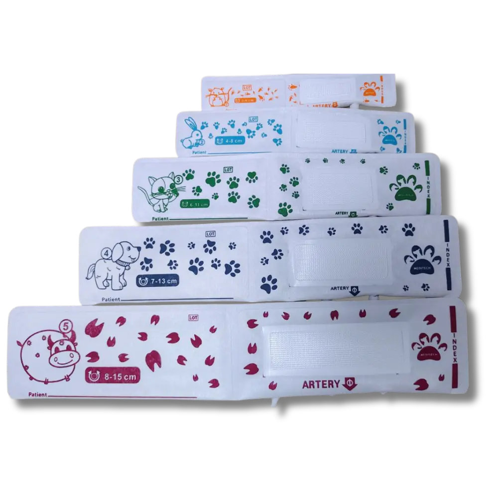 Ersatzmanschettenset für PetPro BP Monitor Größe 1-5 