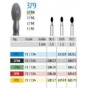 K. Diamant Bohrer FG Ei-form 3,5 mm 023, 5 Stk 