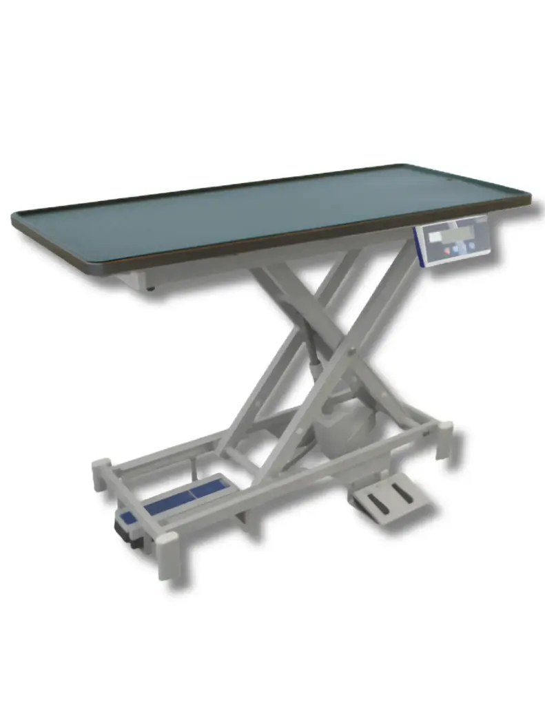 PannoMed VET LIFT Tisch mit Waage feststehend elektrisch Kunststoffplatte