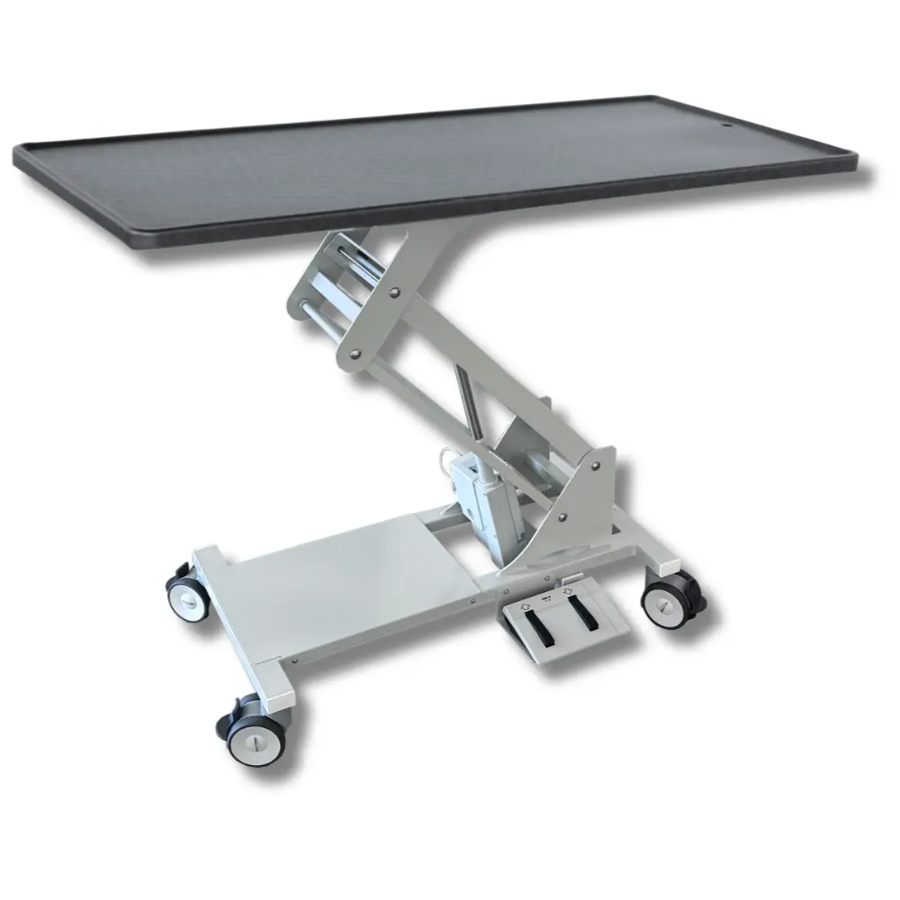PannoMed BASE LIFT Tisch fahrbar elektrisch fixe Kunststoffplatte