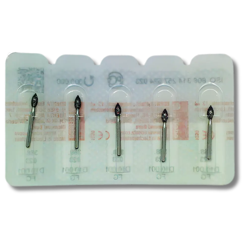 K. Diamantbohrer FG 023 blau Knospe (5mm) , 5 Stk. 