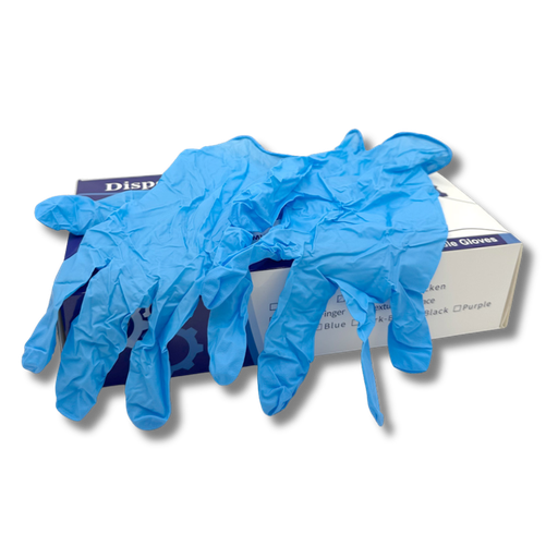 [1100032] Einmalhandschuhe Nitril, 100 Stk, blau Gr. L