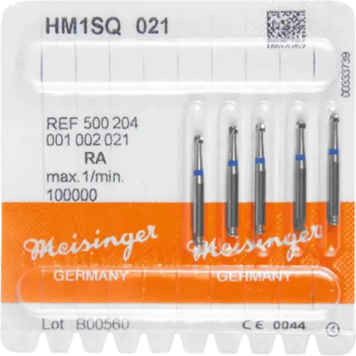 [K12407] K. Hartmetall Bohrer, RA(Winkelstück), ISO 021, 5 Stk 