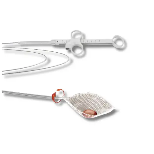 [AH-FG-25-230-C4R] Aohua Grasping Forceps with net size 40x75, 2,8mm, WL 2300 1 Stück