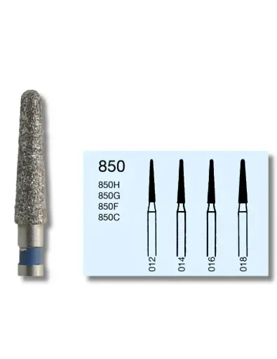 [K68408] K. Diamantbohrer FG 014 blau Konus rund 9mm, 5 Stk.  (850) 