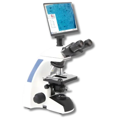 [TT-1502LCD] Trinokulares digitales Mikroskop mit 10,5″ Touch‑LCD‑Android‑Pad + 4K‑Digital‑Kamera